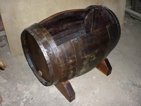 Barril jardinera